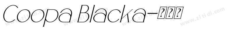 Coopa Blacka字体转换